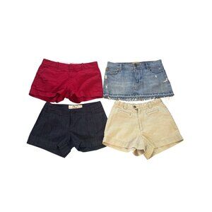 Lot of 4 Women’s Shorts & Skirt – Hollister Denim, Gap, Bayo, Red Size Mix